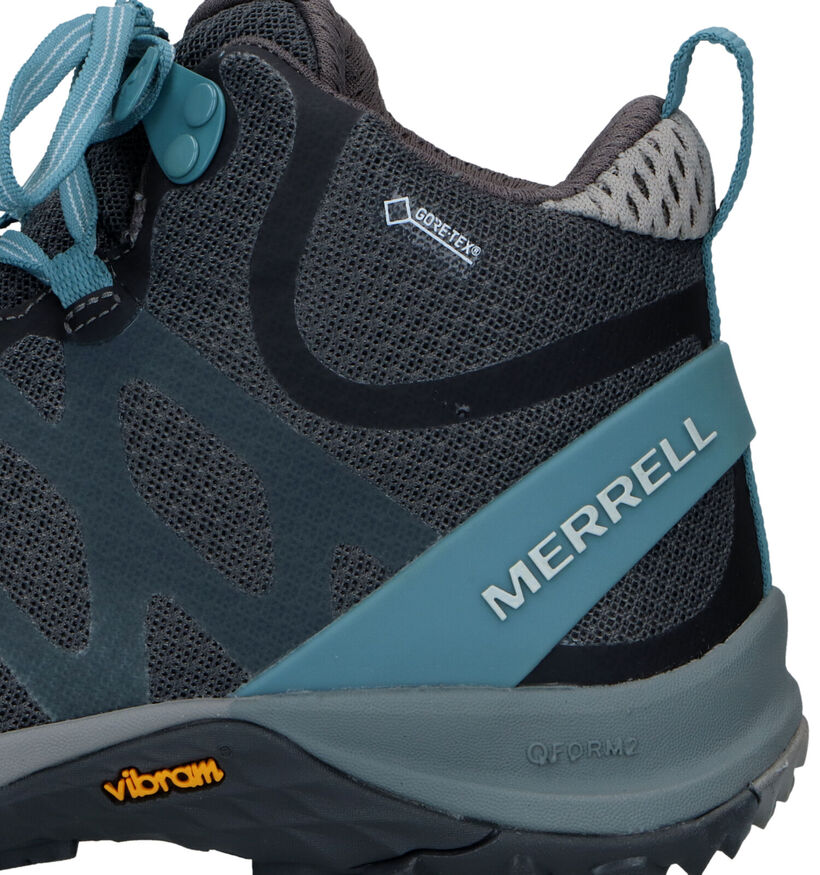 Merrell Siren 3 Mid GTX Blauwe Wandelschoenen voor dames (310221) - geschikt voor steunzolen