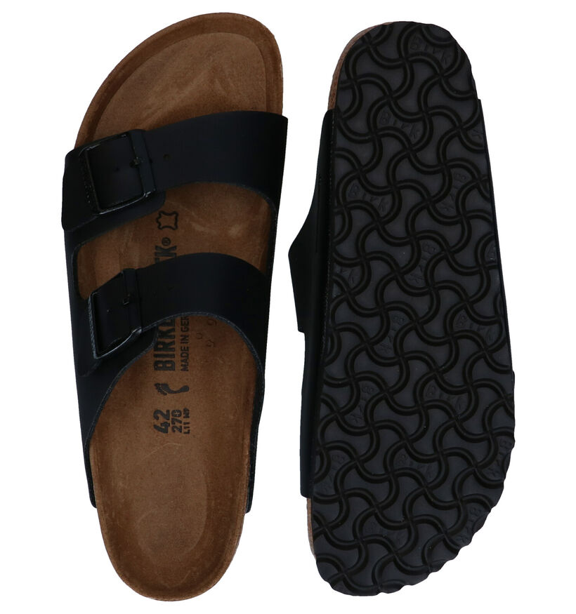 Birkenstock Arizona Nu-pieds en Noir pour hommes (213368)