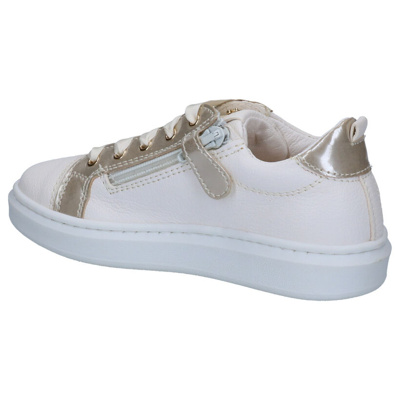 STONES and BONES Witte Lage Schoenen in leer (267251)