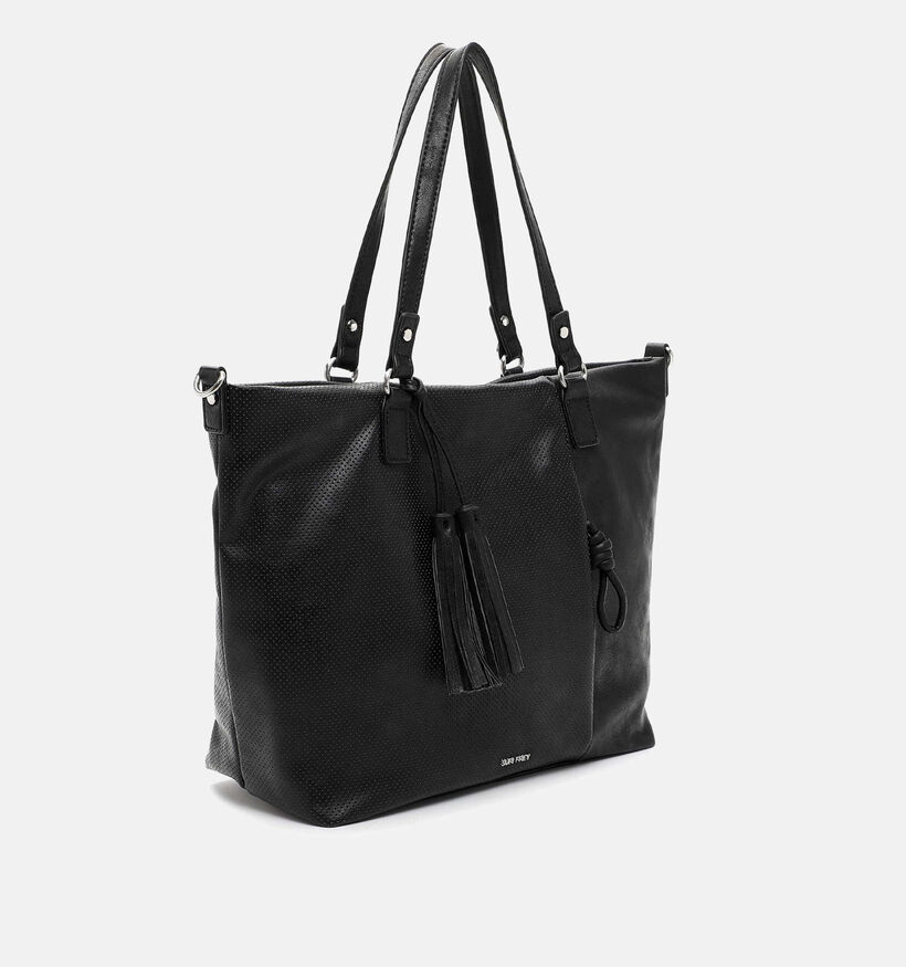 Suri Frey Nicky Zwarte Shopper tas met rits voor dames (333596)