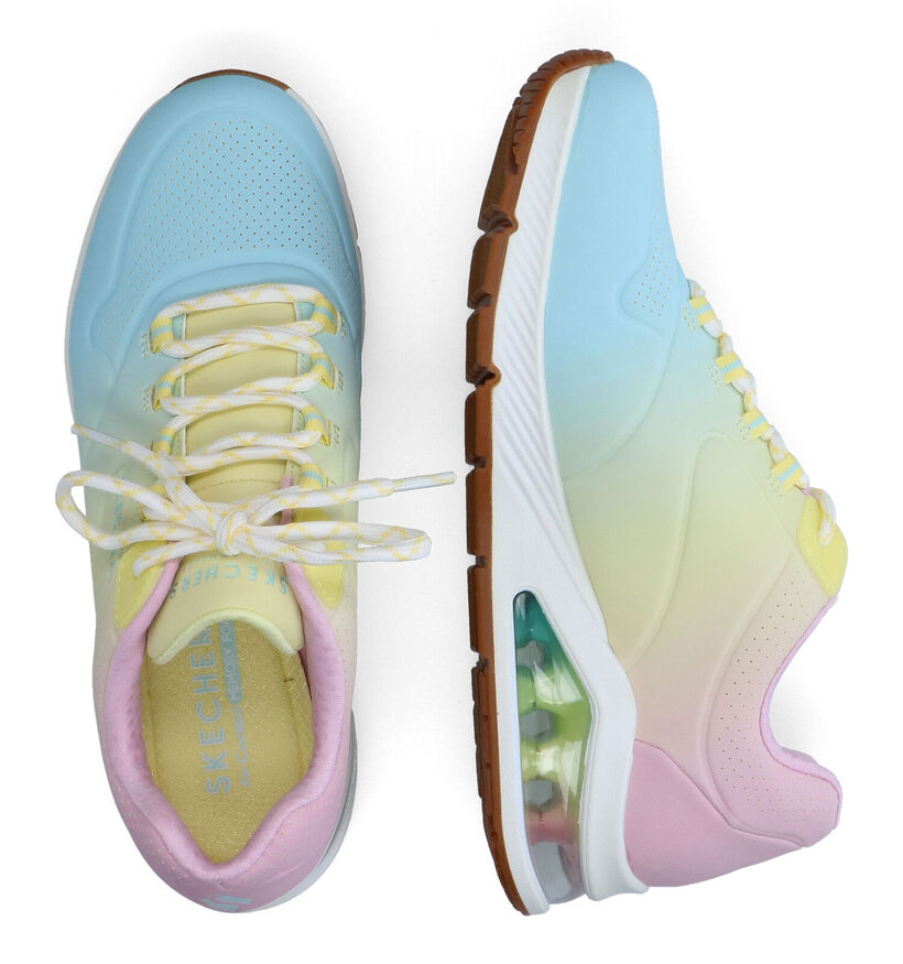 Skechers Uno 2 Ombre Away Baskets en Rosé en simili cuir (310700)