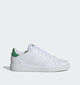 adidas Advantage Base 2.0 Baskets en Blanc pour filles, garçons (350236) - pour semelles orthopédiques