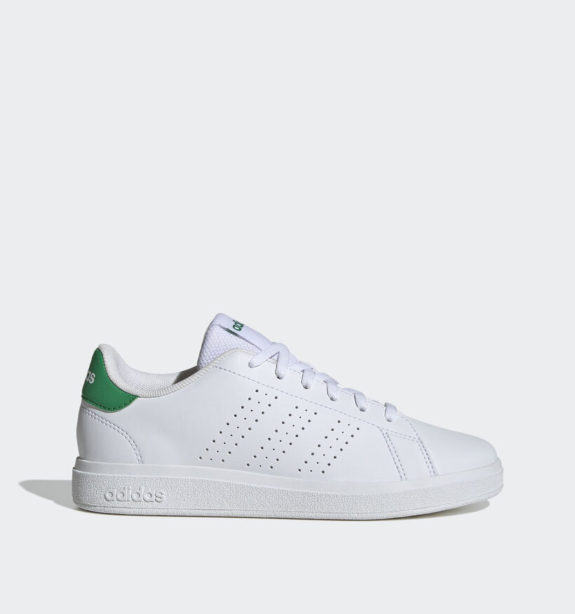 adidas Advantage Base 2.0 Baskets en Blanc pour filles, garçons (350236) - pour semelles orthopédiques