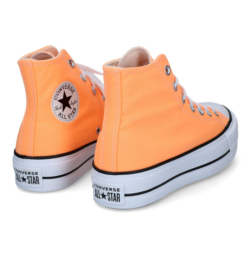 Convers Chuck Taylor All Star Lift Platform Baskets en Orange pour femmes (320409)