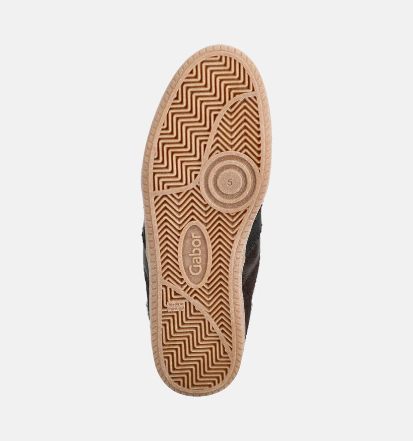 Gabor Donkerbruine Veterschoenen voor dames (376980) - geschikt voor steunzolen