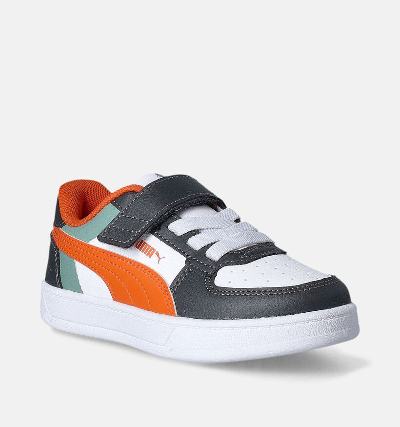 Puma Caven 2.0 Block AC Baskets en Vert Khaki pour filles, garçons (350383)