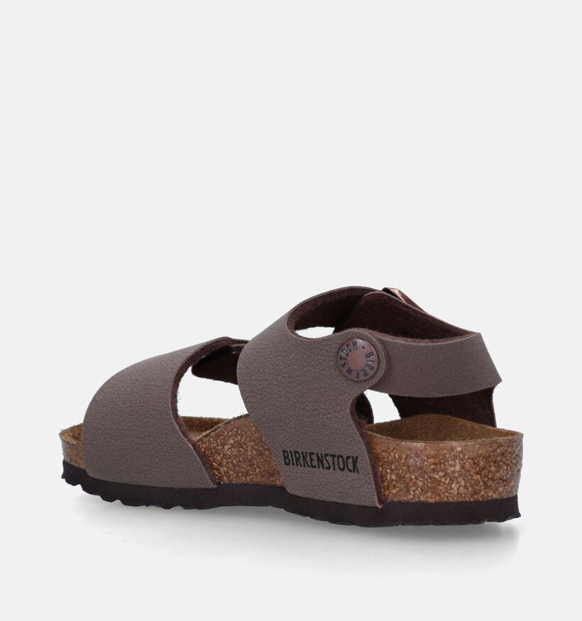 Birkenstock New York Birko Flor Bruine Sandalen voor jongens (338095)