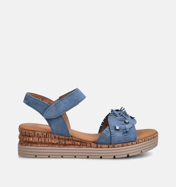 Gabor Sandales Cognac/Bleu