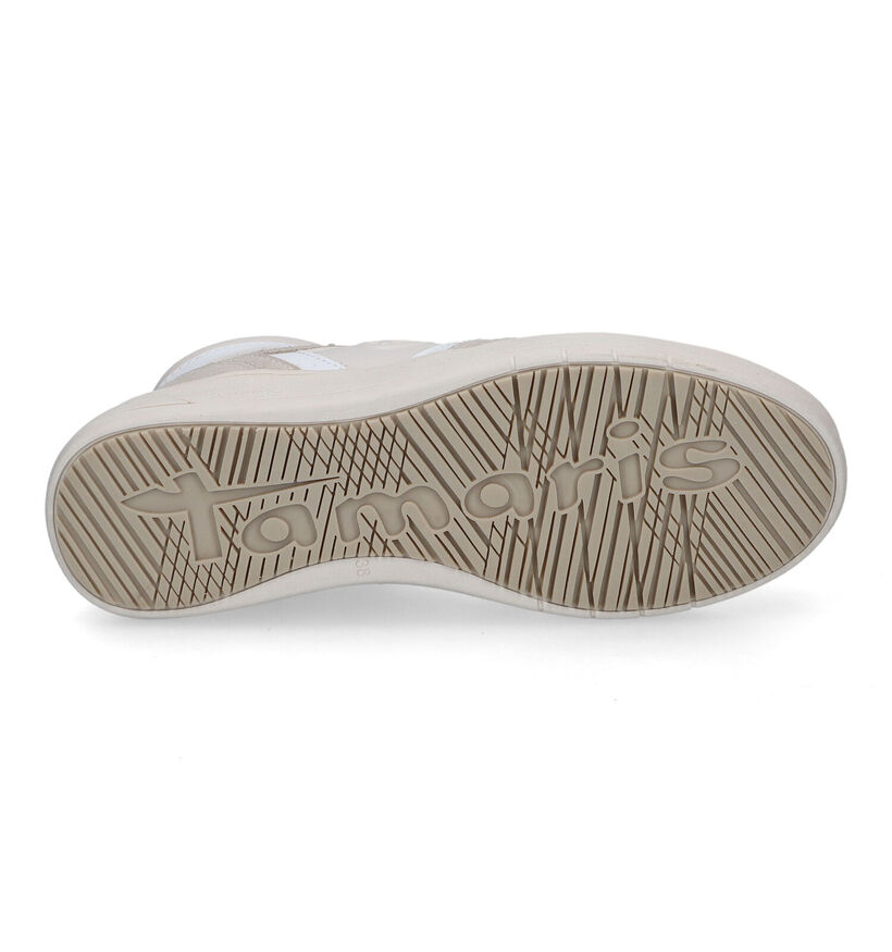 Tamaris Baskets montantes en Beige clair pour femmes (313194) - pour semelles orthopédiques