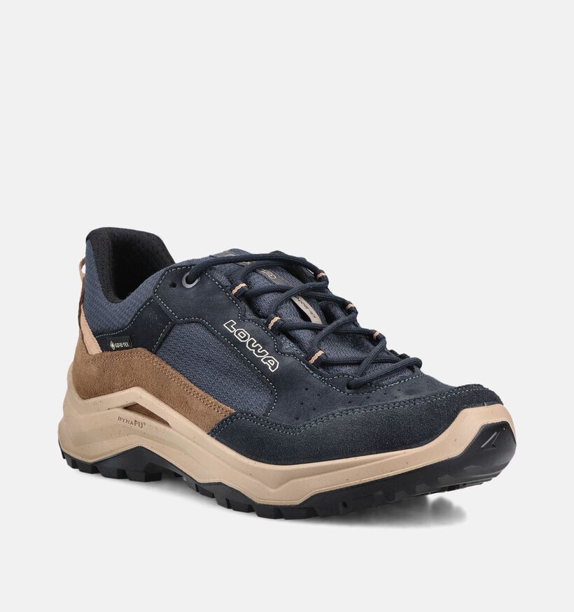 LOWA Ventierra Chaussures outdoor en Bleu pour hommes (374301) - pour semelles orthop&eacute;diques