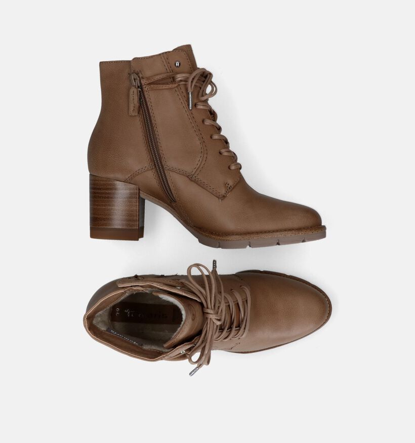 Tamaris Bottines à lacets en Taupe pour femmes (315495)