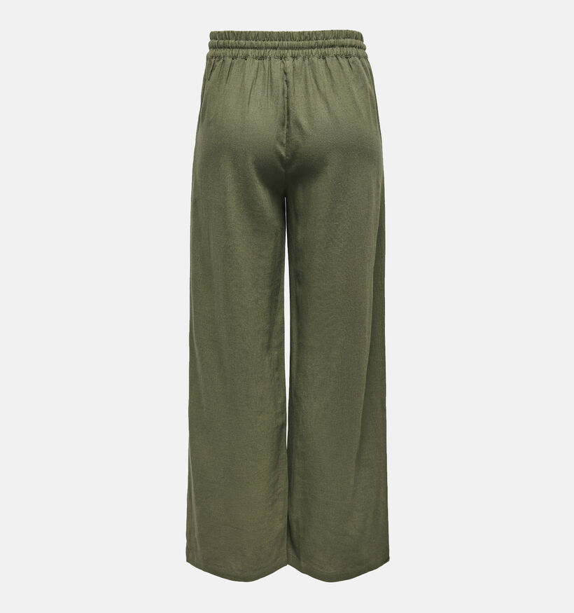 JDY Say Kaki Wijde linnen broek L32 voor dames (351348)
