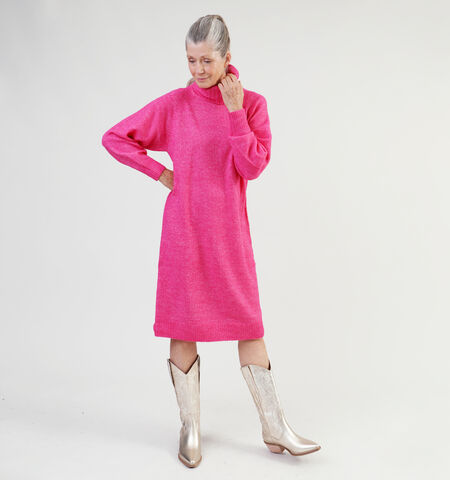 Lange jurk roze