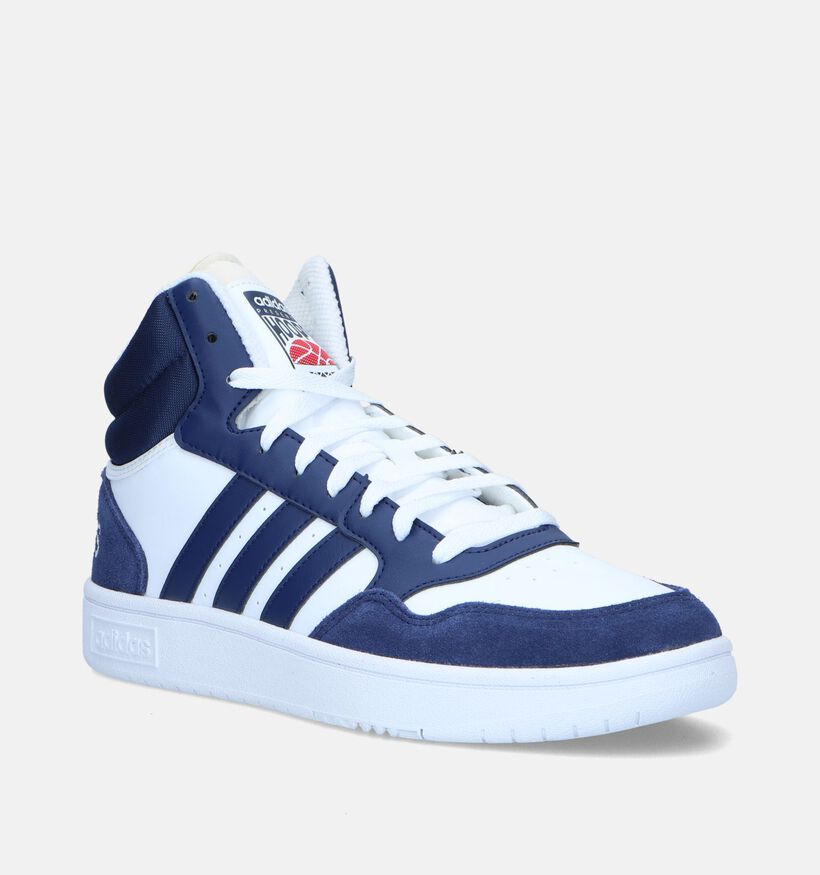 adidas Hoops 3.0 Mid Baskets en Bleu pour hommes (334730)