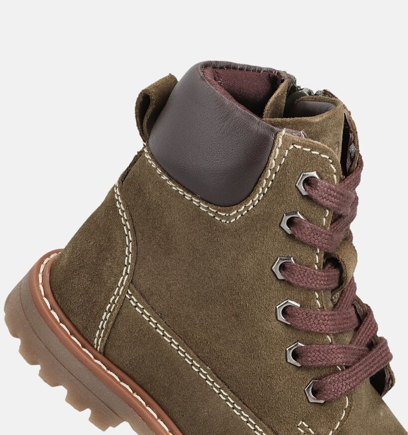 Milo & Mila Chaussures hautes en Vert pour filles, garçons (363291)