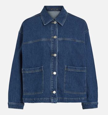 Korte jas blauw