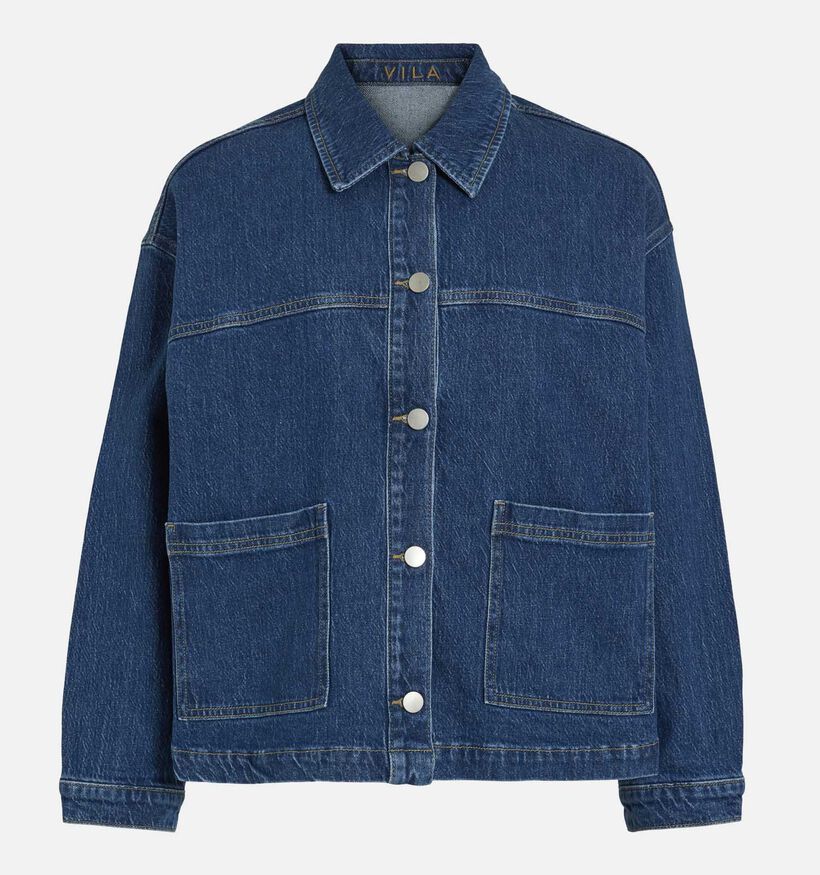 Vila Jaf Denim Jacket Blauwe Korte Jeansjas voor dames (361342)
