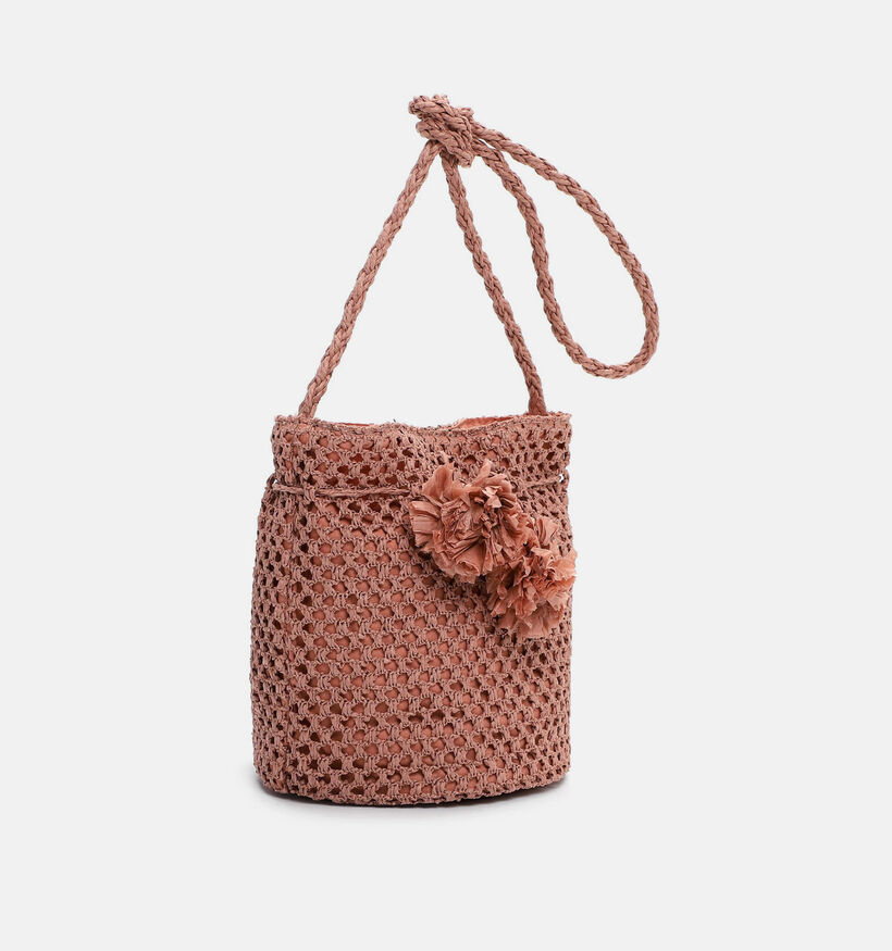 Tamaris Kassandra Roze Gehaakte Bucket Bag voor dames (371375)