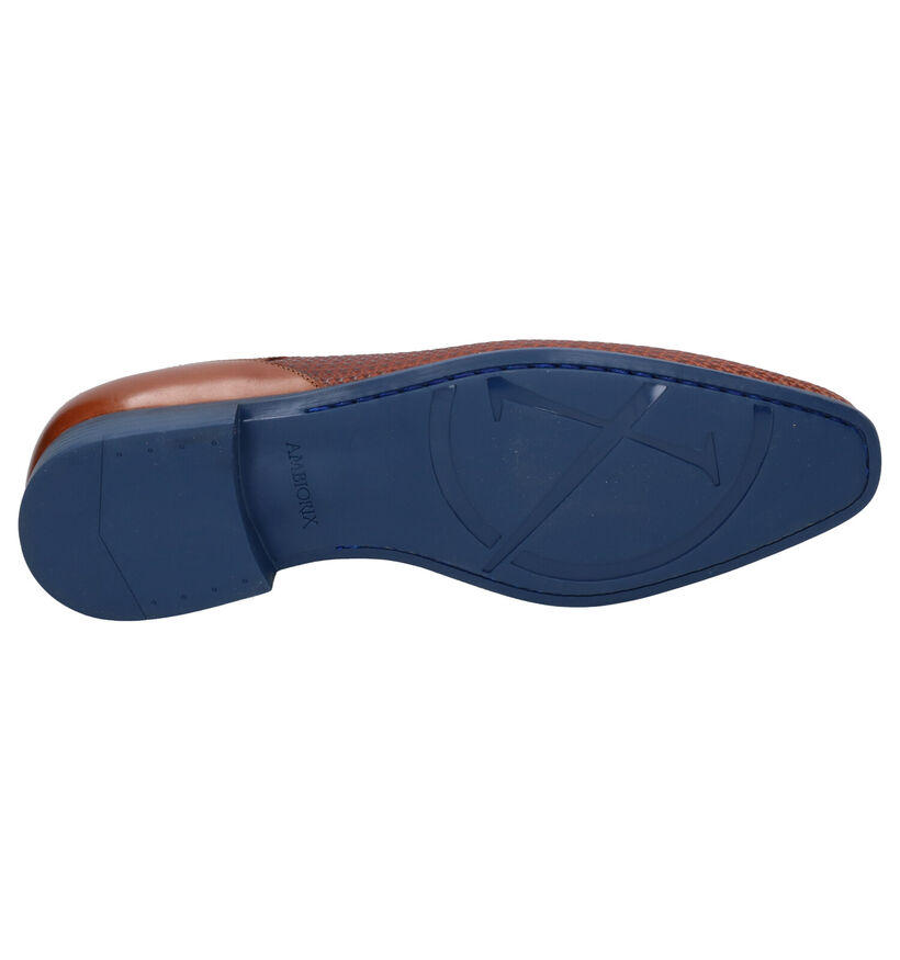 Ambiorix Duomo Cognac Geklede Veterschoenen in leer (274881)