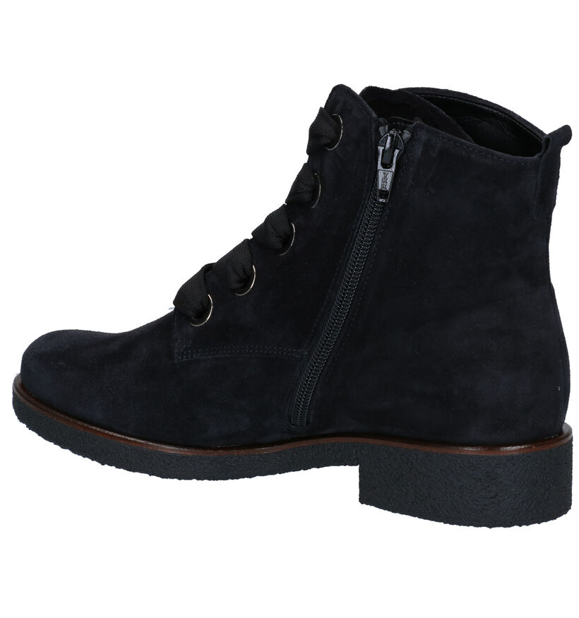 Gabor Bottines à lacets en Vert kaki en nubuck (282301)
