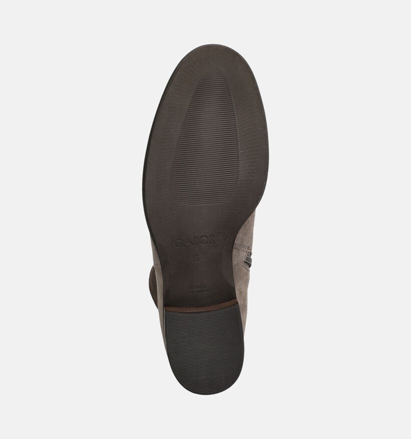 Gabor Boots en Taupe pour femmes (380074) - pour semelles orthop&eacute;diques