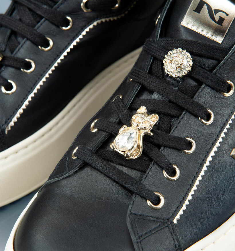 NeroGiardini Zwarte Sneakers voor dames (345563) - geschikt voor steunzolen
