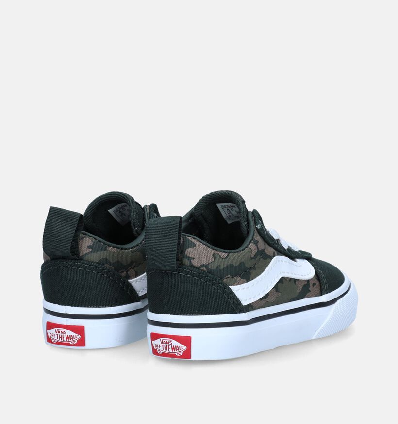 Vans Ward TD Slip-on Camo Baskets pour bébé en Vert pour filles, garçons (334085)