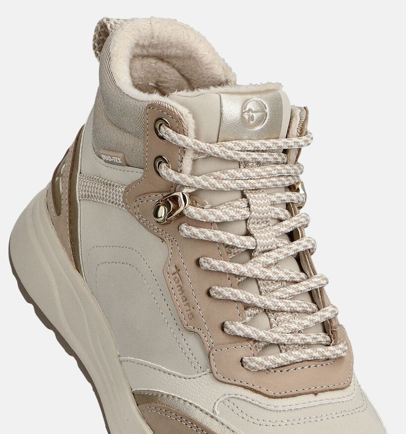 Tamaris Boots à lacets en Beige pour femmes (362753) - pour semelles orthopédiques