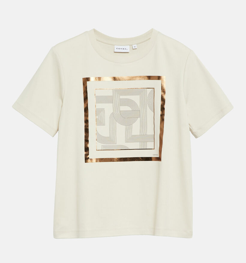 comma T-shirt en Beige pour femmes (373144)