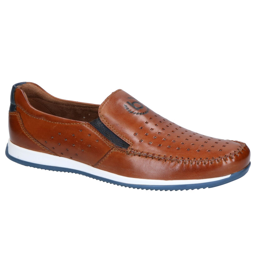 Bugatti Chaussures slip-on en Cognac en cuir (271489)
