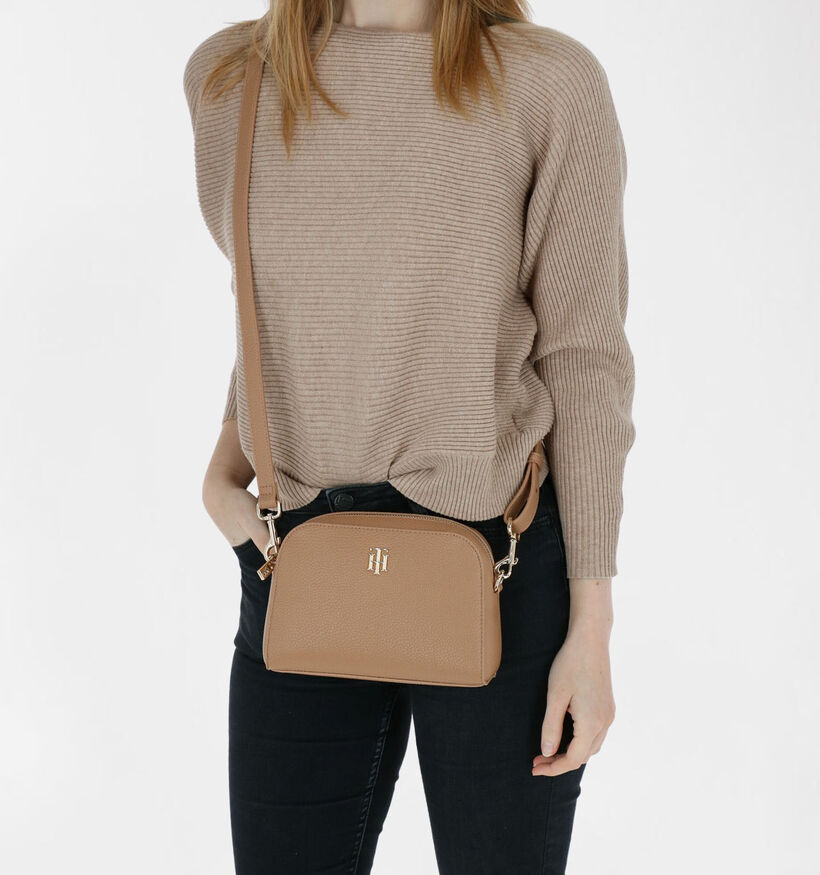 Tommy Hilfiger TH Essence Beige Crossbody Tas in kunstleer (280424)