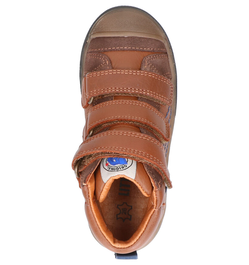 Little David Marcello Bottines en Cognac en cuir (261373)