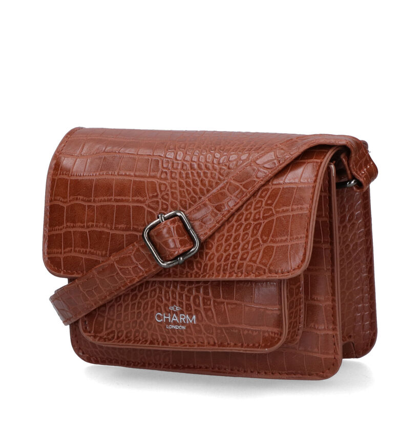 Charm Zwarte Crossbody Tas in kunstleer (317392)