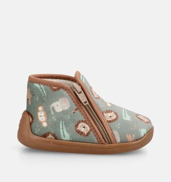 Milo & Mila High Pantoffels Groen