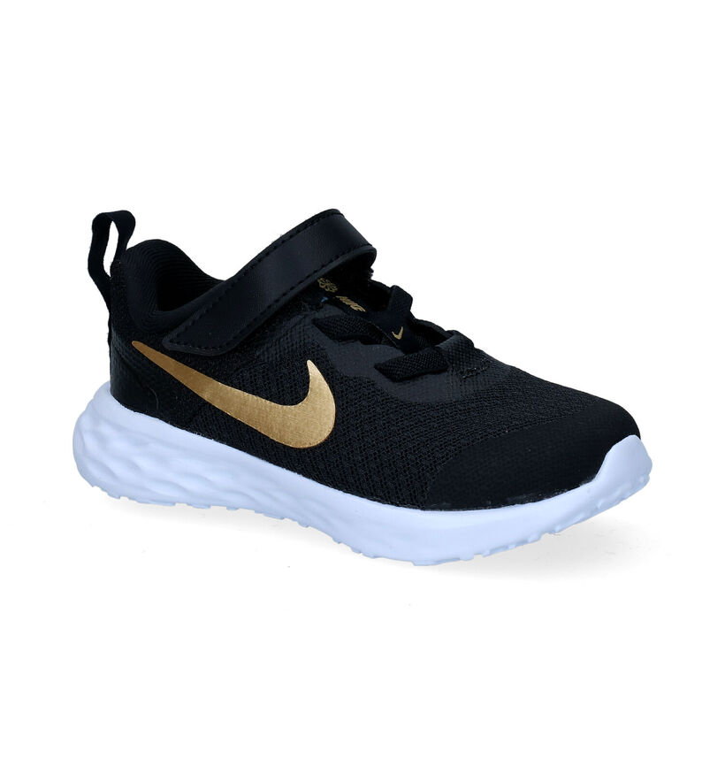 Nike Revolution 6 TD Zwarte Sneakers in stof (299889)