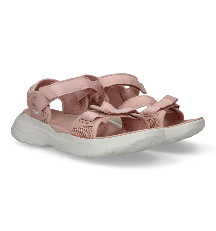 Teva Zymic Sandales en Rose en textile (322527)