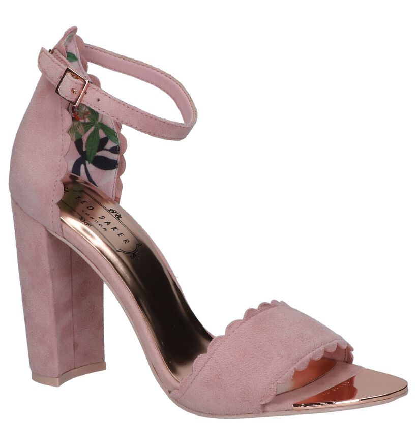 Ted Baker Sandales à talons en Rose en daim (237681)