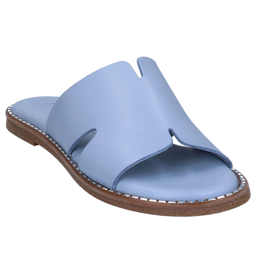 Tamaris Touch it Mules en Bleu en cuir (289395)