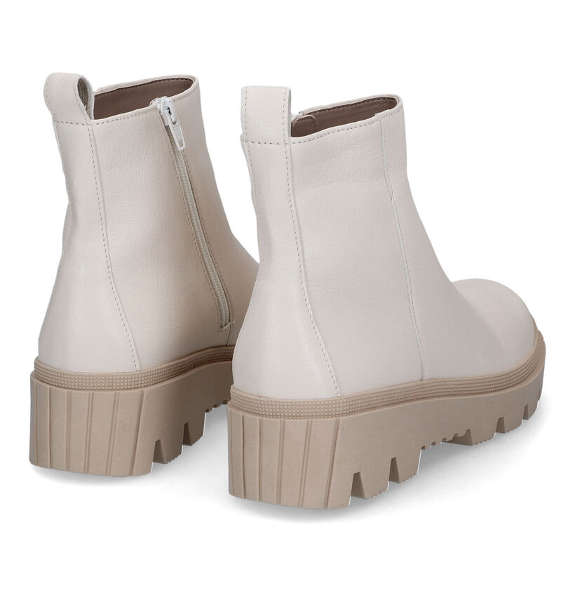 Gabor Best Fitting Bottines en Écru pour femmes (315229) - pour semelles orthopédiques
