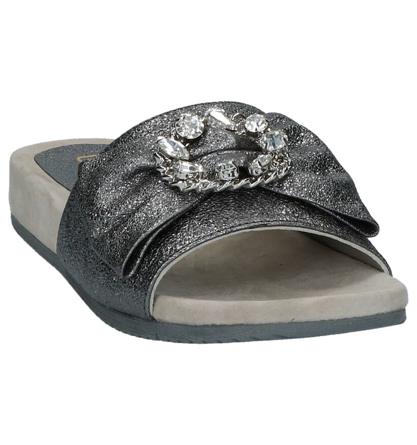 Zilveren Elegante Slippers Unisa Codeo in leer (218824)