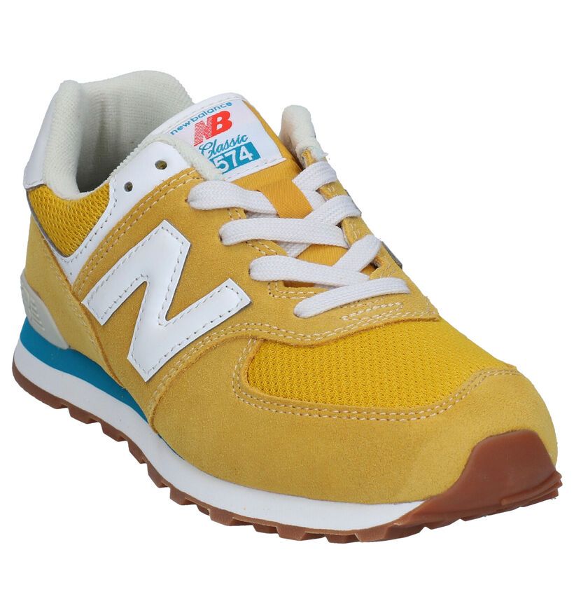 New Balance GC574 Blauwe Sneakers voor jongens, meisjes (327758) - geschikt voor steunzolen