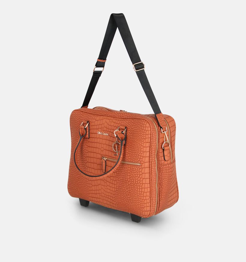 Olivia Lauren Amadeo Sac ordinateur Trolley en Cognac pour femmes (384024)