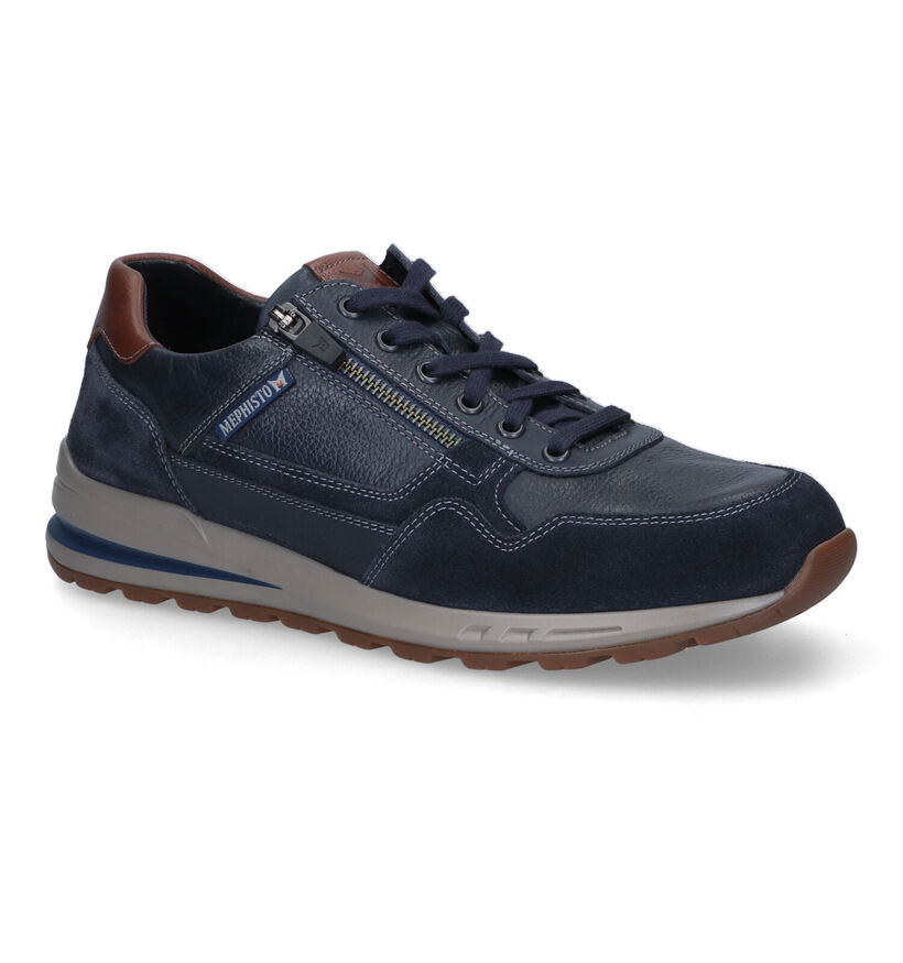 Mephisto Bradley Velsport Ecru Veterschoenen in leer (307303)
