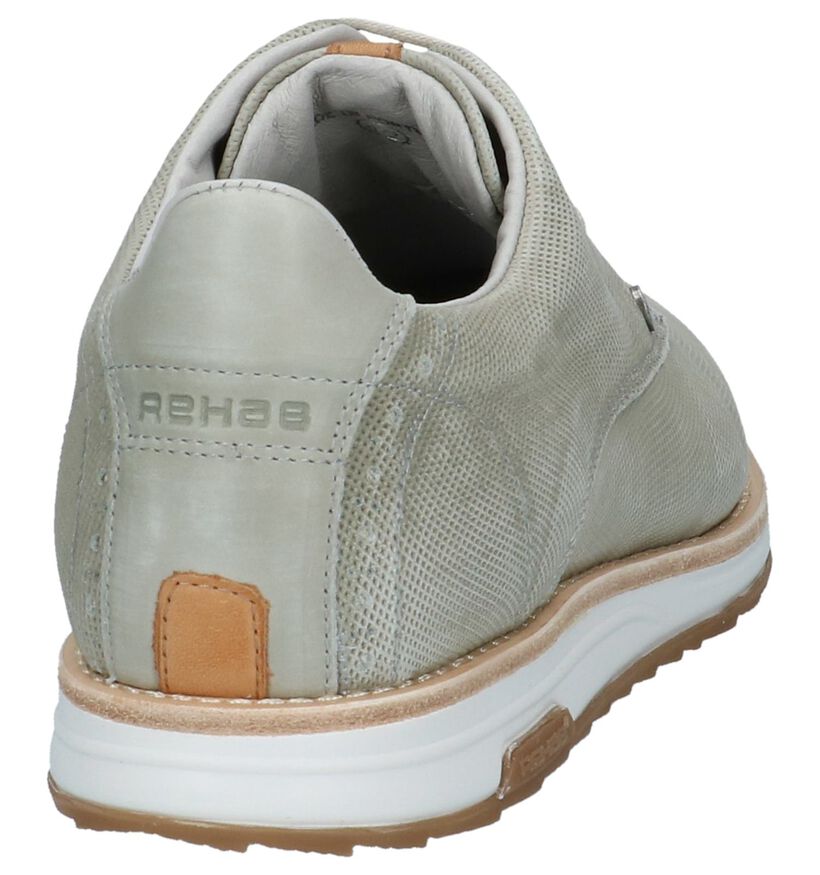 Rehab Chaussures basses en Gris clair en cuir (213049)