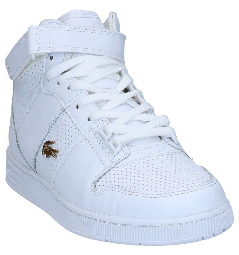 Lacoste Tramline Witte Sneakers in kunstleer (266913)