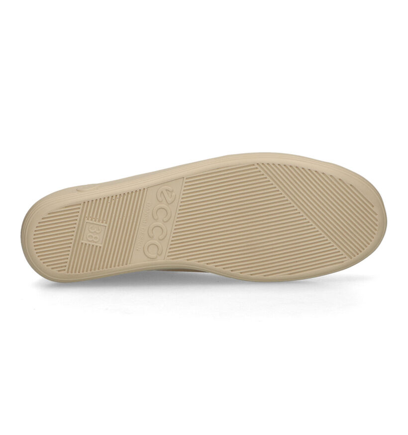 ECCO Soft 2.0 Beige Veterschoenen voor dames (321141) - geschikt voor steunzolen