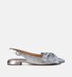 Laurent David Zilveren Slingback Ballerina's met Strik voor dames (357633)