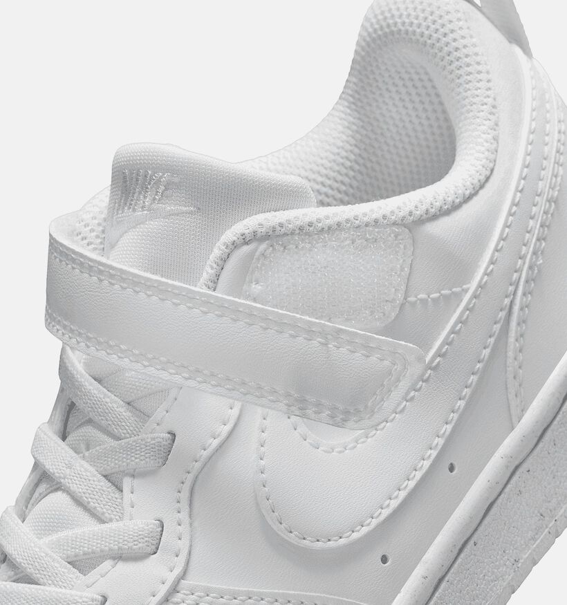 Nike Court Borough LOW 2 PS Baskets en Blanc pour filles, garçons (350500)