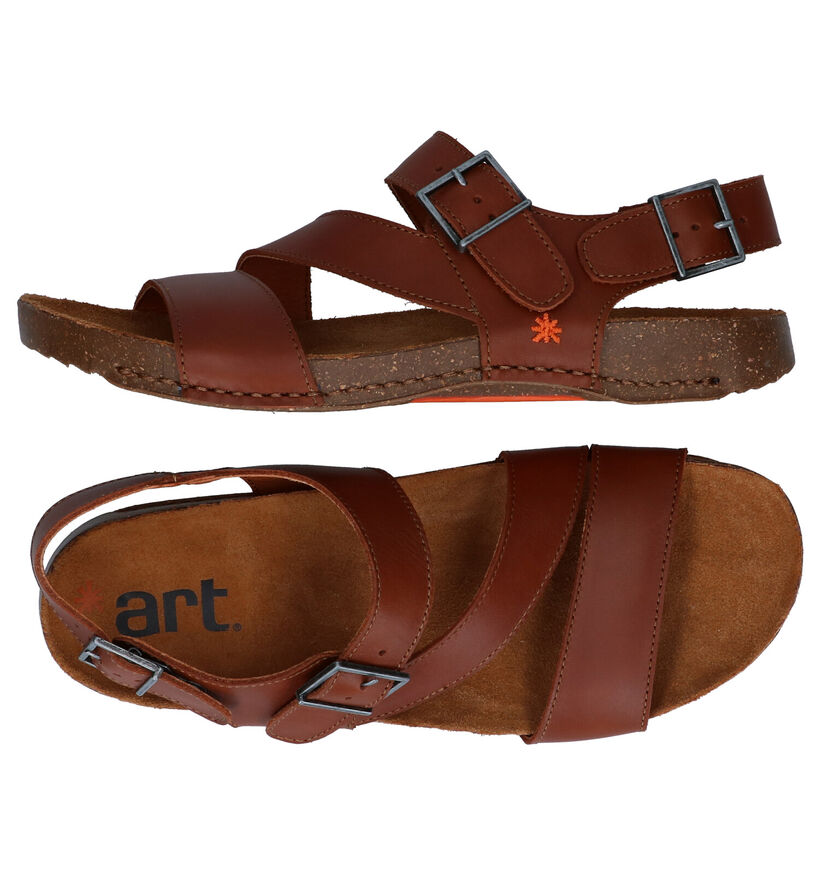 Art Cognac Sandalen in leer (288782)