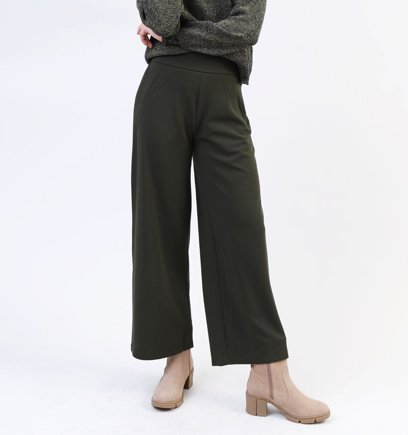 JDY Louisville Pantalon large en Vert kaki pour femmes (334099)